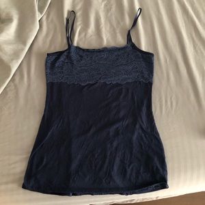 EUC Maurices Lace Crinkle Camisole